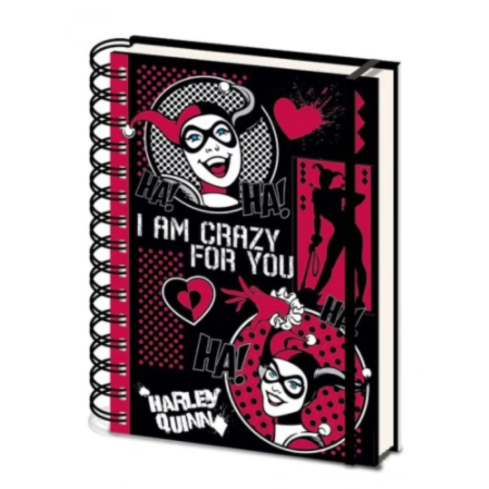 מחברת כריכה קשה ספירלה "I AM Crazy For You" מחברת כריכה קשה ספירלה "I AM Crazy For You"